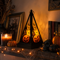 Halloween Decorations Pumpkin Lantern Portable Witch Skull Nightlight Scary Atmosphere Desktop Decoration Props.
